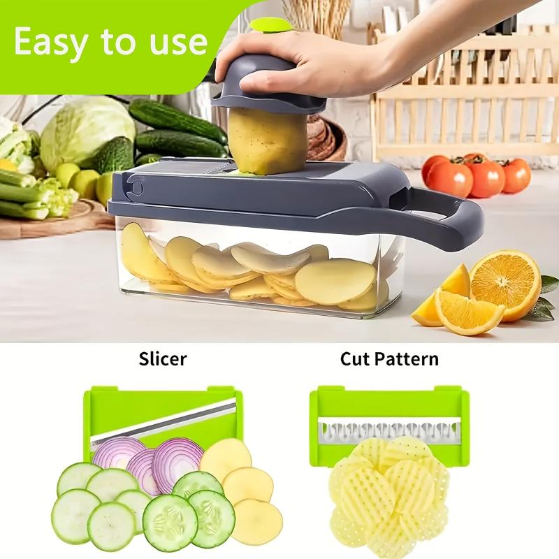 16-in-1 Vegetable Chopper Onion Slicer with Container