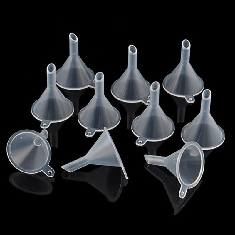 Mini Funnels Clear Plastic for Bottle Filling Perfumes Essential Oils