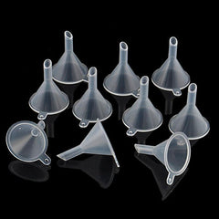 Mini Funnels Clear Plastic for Bottle Filling Perfumes Essential Oils