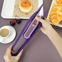 3pcs Plastic Food Tongs for Cooking Grilling Buffet Barbecue Outdoor Decor