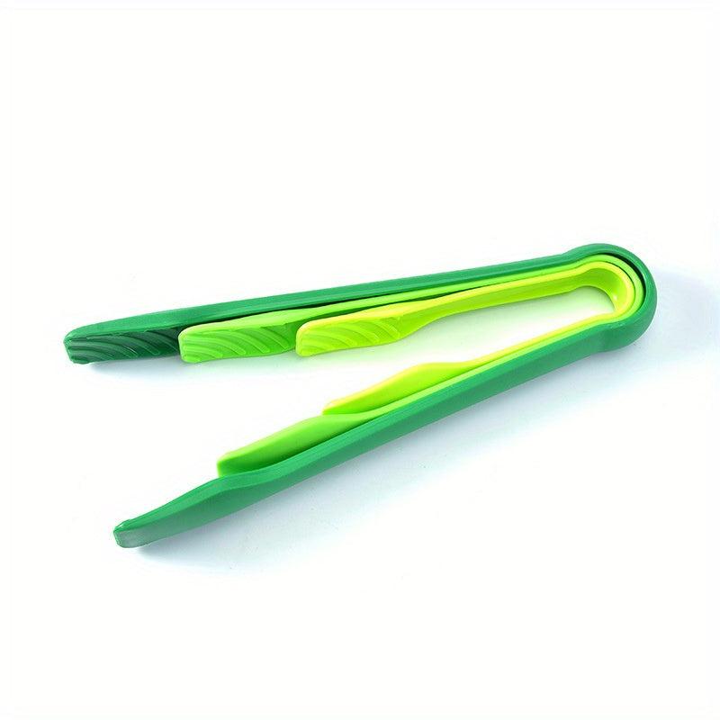 3pcs Plastic Food Tongs for Cooking Grilling Buffet Barbecue Outdoor Decor