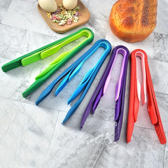 3pcs Plastic Food Tongs for Cooking Grilling Buffet Barbecue Outdoor Decor