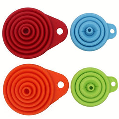 Portable Silicone Funnel for Easy Liquid Dispensing in Kitchen