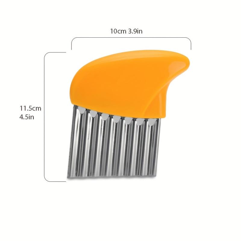 Stainless Steel Crinkle Cutter for Fruits and Veggies