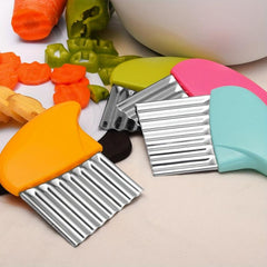 Stainless Steel Crinkle Cutter for Fruits and Veggies