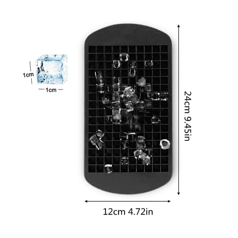160 Square Grid Silicone Ice Tray Easy to Clean and Durable