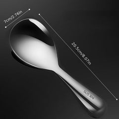 304 Stainless Steel Spoon Thickened Rice Spoon, Home Kitchen Utensils