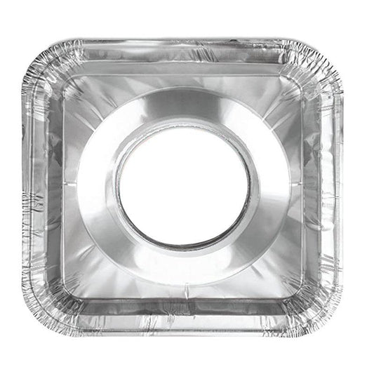 50pcs Foil Gas Stove Liners Stove Covers Disposable Square Stove Bib Liners