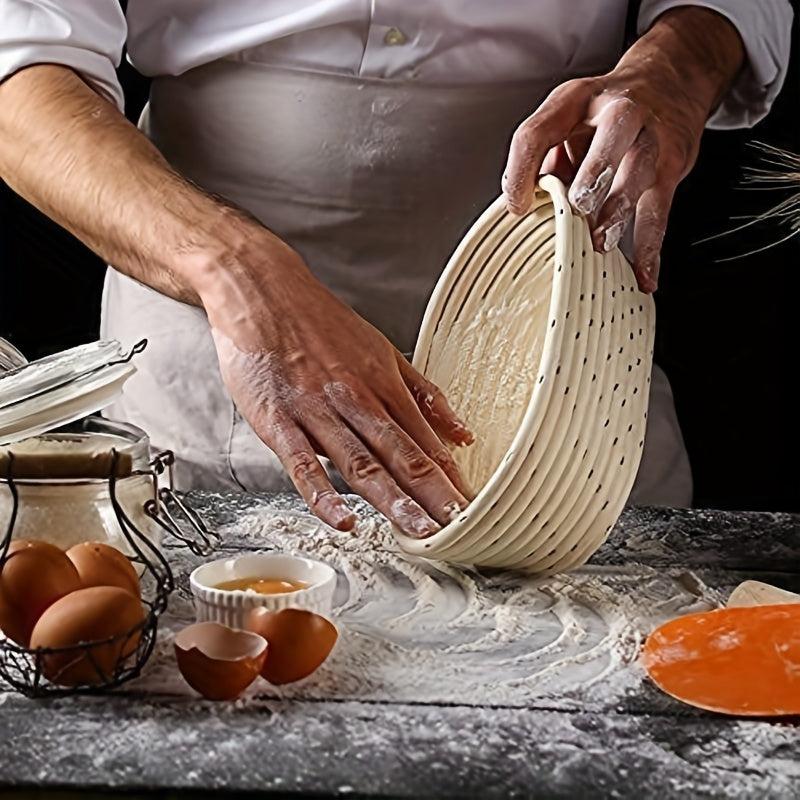 Oval Bread Banneton Proofing Basket 9.8x6x3.1 Inch