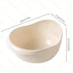 Rice Washing Drain Basket Rice Washing Filter Basket Plastic Rice Colander