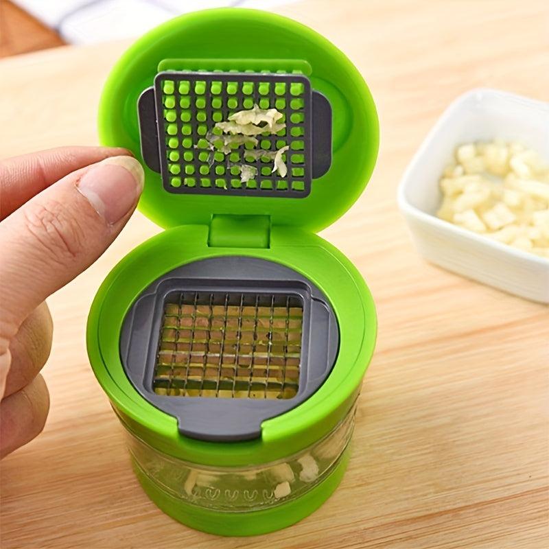 1pc Garlic Press Kitchen Green Garlic Press Multifunctional Garlic Press
