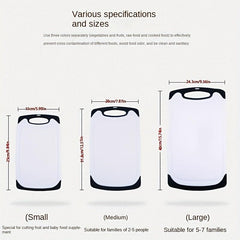 1pc Multifunctional Kitchen Chopping Board Set Anti-mildew Non-slip Cutting Boar