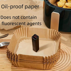 100pcs Disposable Air Fryer Liners 16.0cm Square Paper Air Fryer Liner Pots