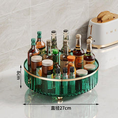 Spice Rack Organizer w/ Turntables for Kitchen Cabinet/Desktop Storage