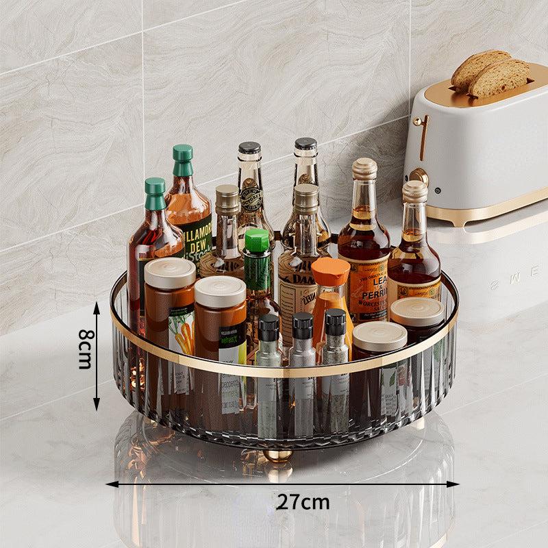 Spice Rack Organizer w/ Turntables for Kitchen Cabinet/Desktop Storage