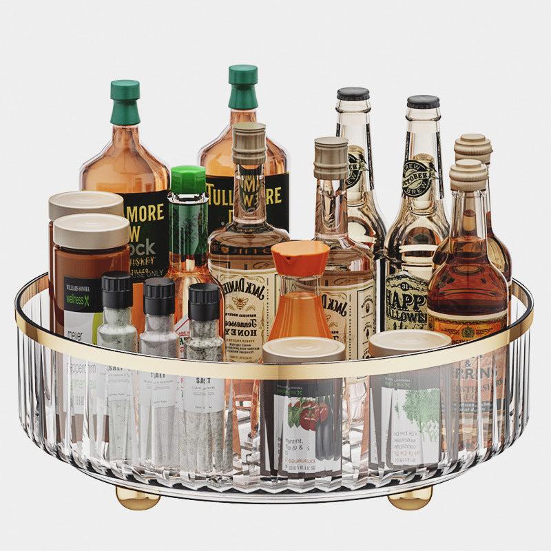 Spice Rack Organizer w/ Turntables for Kitchen Cabinet/Desktop Storage