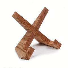 Wooden Cookbook Stand & Purse Organizer Display Stand