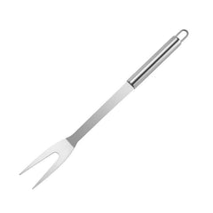 Stainless Steel Barbecue Fork Meat Fork Long Handle 13.78in