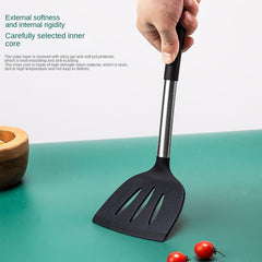 15pcs Stainless Steel Silicone Kitchen Utensils Set with Organizer Bucket