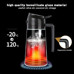 Glass Olive Dispenser & Sprayer 470ml 16oz