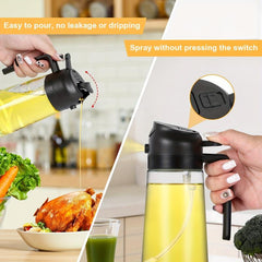 Glass Olive Dispenser & Sprayer 470ml 16oz
