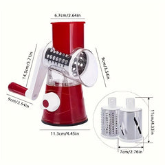 Multifunctional Rotary Vegetable Slicer And Grater Set