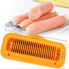 Stainless Steel Banana & Hot Dog Slicer - Vegetable & Fruit Cutter