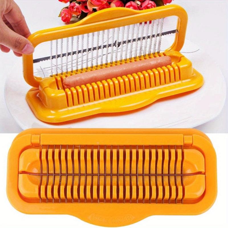 Stainless Steel Banana & Hot Dog Slicer - Vegetable & Fruit Cutter