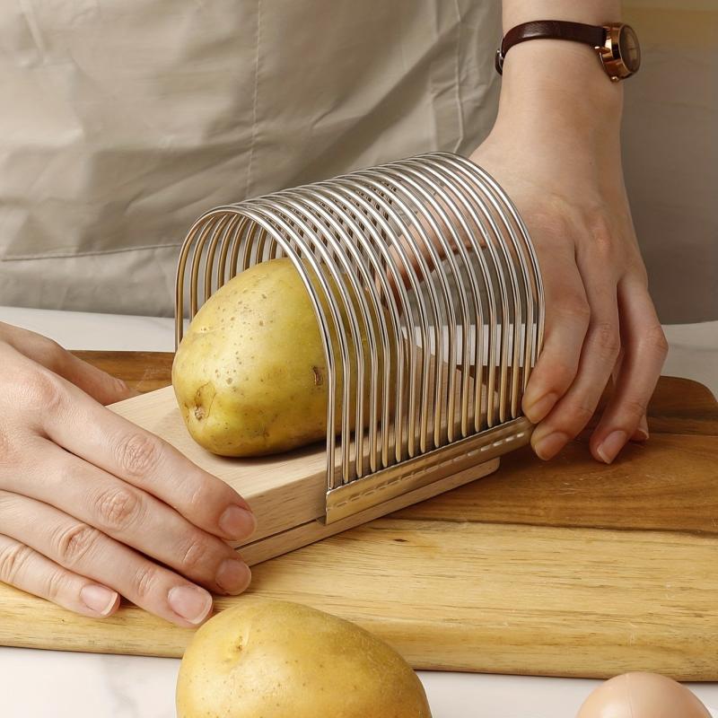 Potato Slicer Manual Potato Slicing Rack Household Bread Slicer