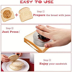 Sandwich Cutter And Sealer Stainless Steel Mold For Breakfast Making