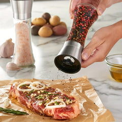 2pcs Pepper Grinder Household Sea Salt Ginder Creative Adjustable Spice Grinder