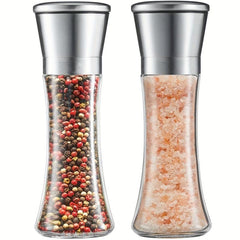 2pcs Pepper Grinder Household Sea Salt Ginder Creative Adjustable Spice Grinder