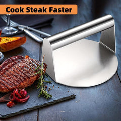 Burger Smasher Tool Stainless Steel Non Stick Surface Meat Press