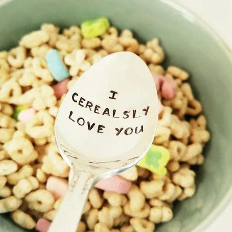 1pc I Love You Spoon Anniversary Gift Cereal Lover Gift