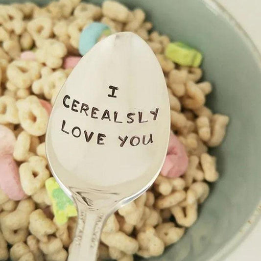 1pc I Love You Spoon Anniversary Gift Cereal Lover Gift