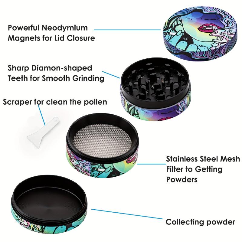 Cartoon Spice Grinder Multifunctional Metal Crusher Kitchen Gadgets