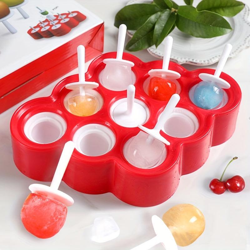 9 Cavity Silicone Mini Popsicle Mold BPA Reusable Ice Cream Molds