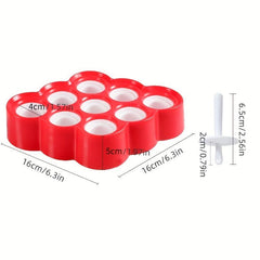 9 Cavity Silicone Mini Popsicle Mold BPA Reusable Ice Cream Molds