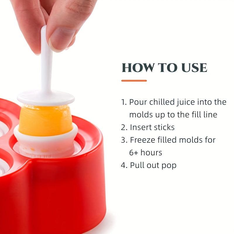 9 Cavity Silicone Mini Popsicle Mold BPA Reusable Ice Cream Molds