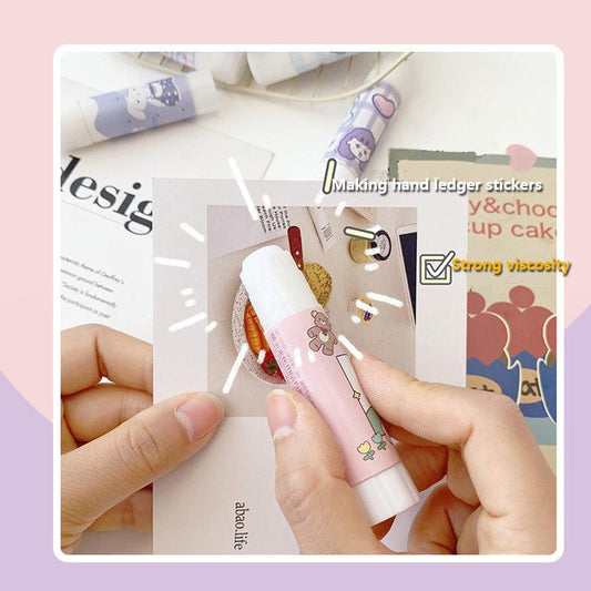 Cartoon Glue Stick for Students and Office Use