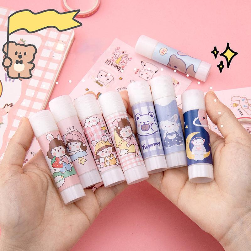 Cartoon Glue Stick for Students and Office Use