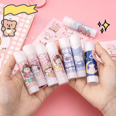 Cartoon Glue Stick for Students and Office Use