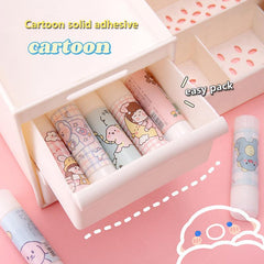 Cartoon Glue Stick for Students and Office Use