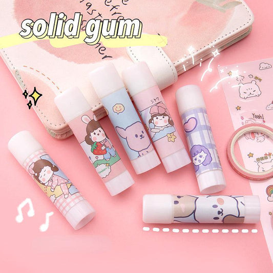 Cartoon Glue Stick for Students and Office Use