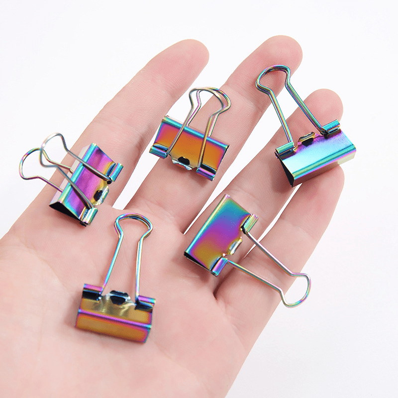Colorful Dovetail Clip File Clip Long Tail Office Supplies Binding Clip
