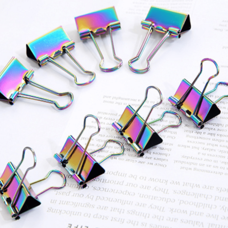 Colorful Dovetail Clip File Clip Long Tail Office Supplies Binding Clip