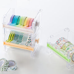 Washi Tape Cutter Office Stationery Sorting Holder Box