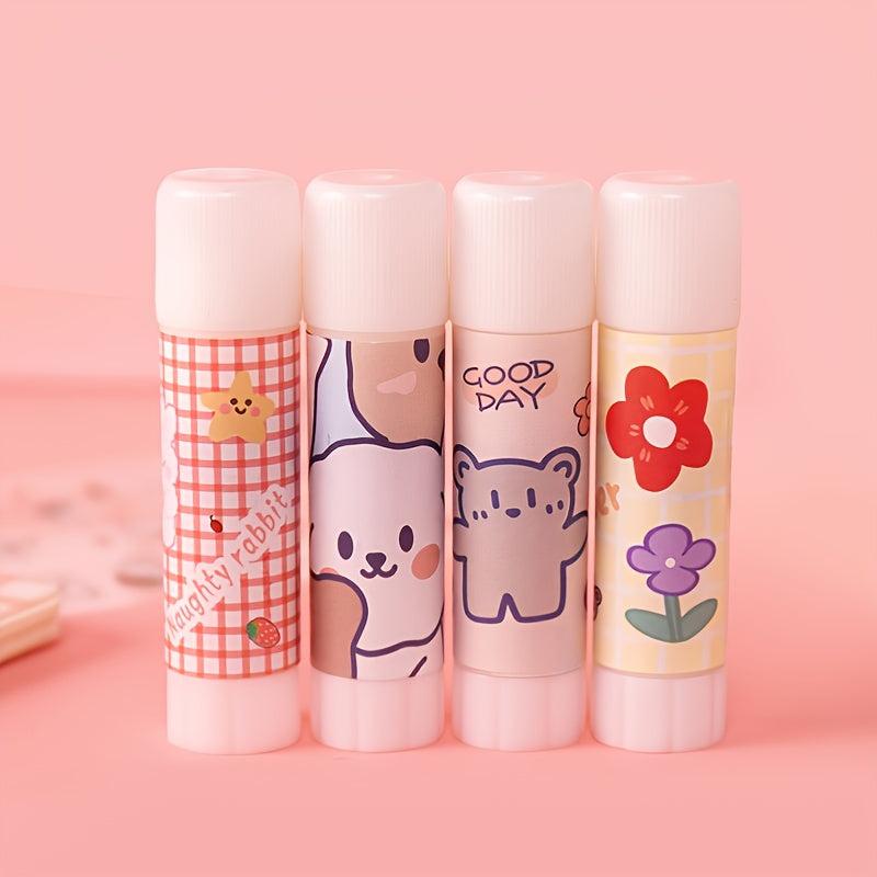 4pcs Solid Glue Stick for Office Stationery