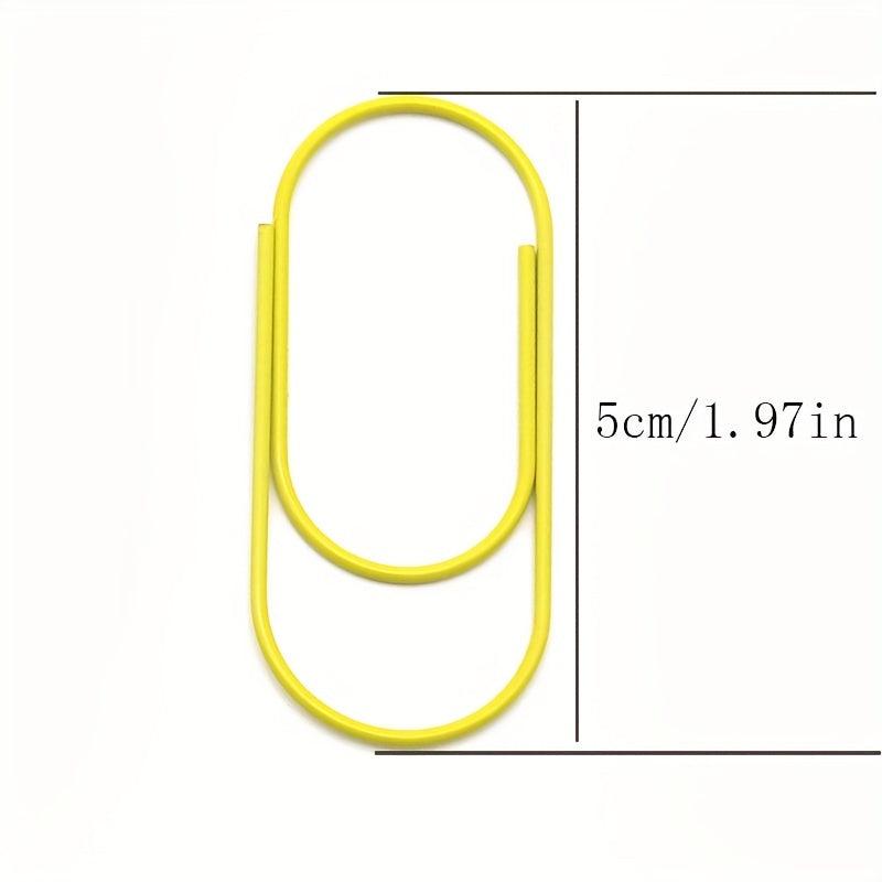 20pc Cartoon Paper Clips Colorful Metal Bookmark Office Supply