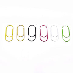 30pcs Mix Colors Metal Paper Clips Bookmarks For Office Notebook School Statione